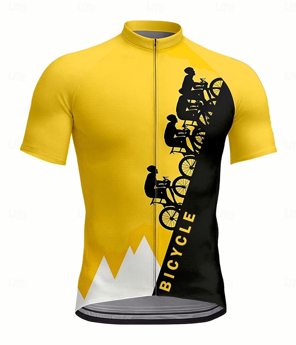 Per uomo Maglia da Ciclismo Grafico Geometrico Lettere & Numeri Manica Corta Bicicletta Maglia Top con 3 tasche posteriori Resistente ai Raggi UV Asciugatura Rapida Cerniera Frontale Strisce del 2026 a $30.99 –P1