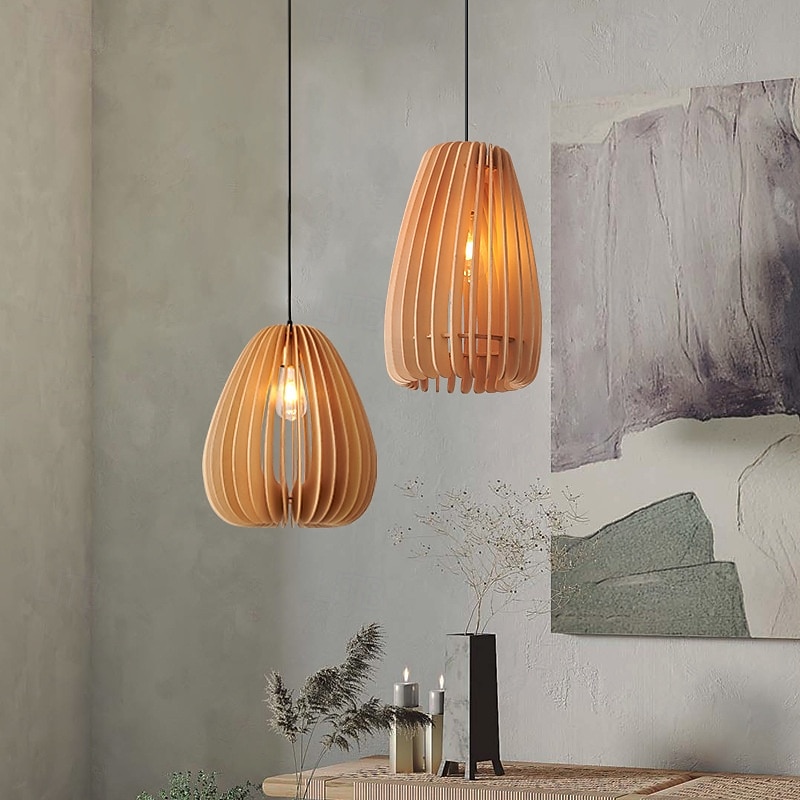 nicro ny ankomst nordisk stil nattlamper minimalistisk design økologisk kokong resirkulert hjemdekorasjon trelysekrone 2025 - $187.99 –P1