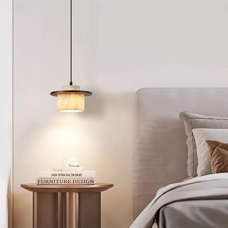 Natural Stone Wood Pendant Lamp, Nordic Wabi Sabi for Kitchen/Dining/Bedside 2025 - $229.99 –P7
