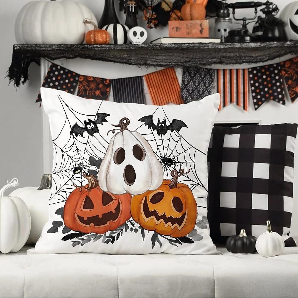 1 kpl Polyesteri Tyynynpäälinen, Halloween Neliö perinteinen Klassikko 2025 - $13.99 –P4