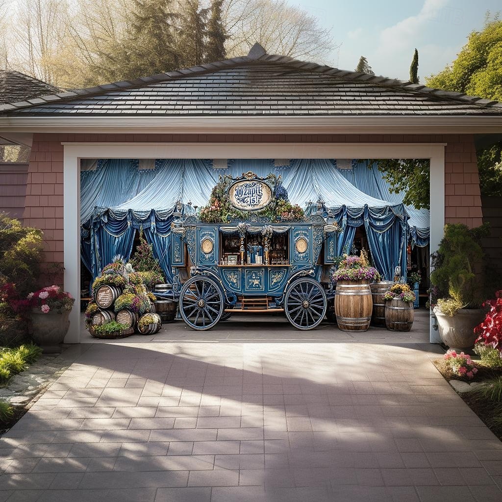 Oktoberfest utendørs garasjeportdeksel banner vakker stor bakteppedekorasjon for utendørs garasjeport hjem veggdekorasjoner arrangement fest parade 2026 - $32.99 –P4