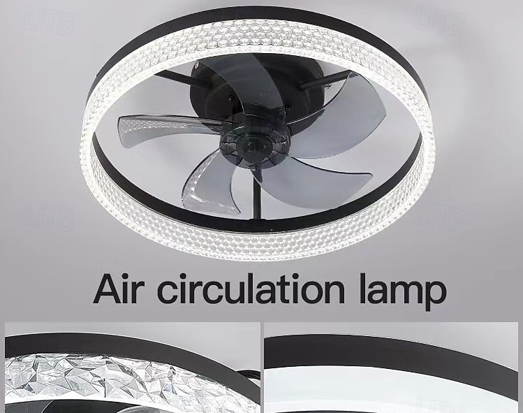 Ceiling Fan with Light, Low Profile Fan, Flush Mount Ceiling Fan, Dimmable LED, App & Remote Control, Quiet DC Motor, for Bedroom, Living Room 2025 - $197.99 –P2