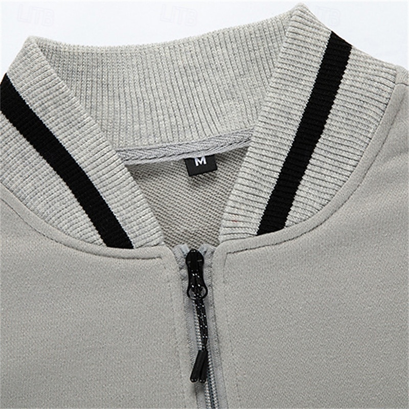 Herr Träningsoverall Joggingbyxor Tröja med dragkedja Ficka med blixtlås Träningsdräkter Höst Svart Grön Gym Träna Sport Vindtät Långärmad Sport Sportkläder Microelastisk Normal 2026 - $56.99 –P9