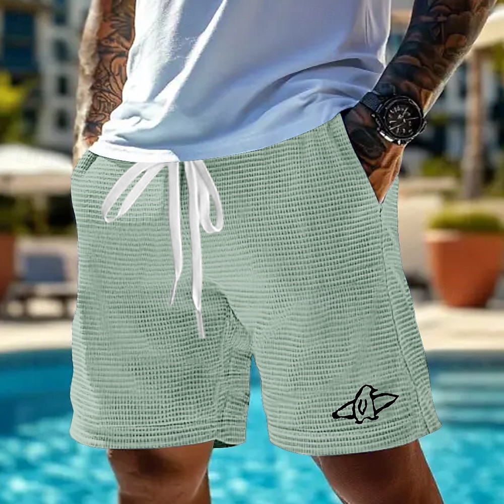 Homme Animal Manchot Créatures de la mer Short gaufré Shorts de survêtement Short décontracté Taille Moyenne Mode Décontractée Vacances Jogging Entraînement Taille élastique avec cordon de serrage de 2025 ? $21.99 –P2