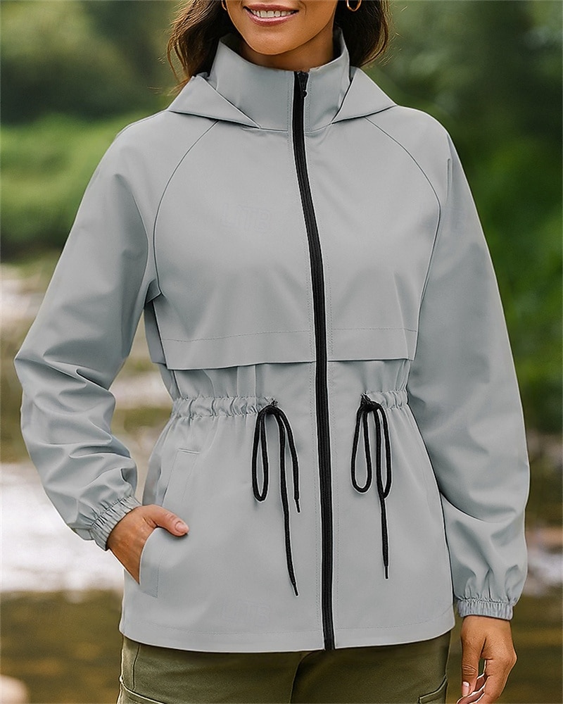 Mujer Chaqueta para senderismo Chaqueta deportiva Al aire libre Impermeable Resistente al Viento Secado rápido Ligero Trajes de senderismo Ropa de senderismo Primavera Otoño Chaqueta Tenis Golf 2026 - $41.99 –P4