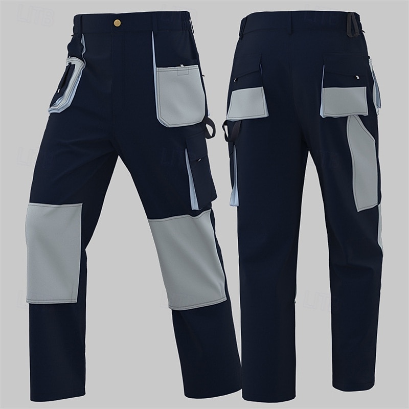 Herren Cargohosen Wanderhosen Regenhose zum Wandern Patchwork Frühling Herbst Außen Normale Passform Wasserdicht Winddicht Schnelltrocknend Leicht Hosen Reißverschlusstasche Braun Grün Camping 2026 - $35.99 –P1