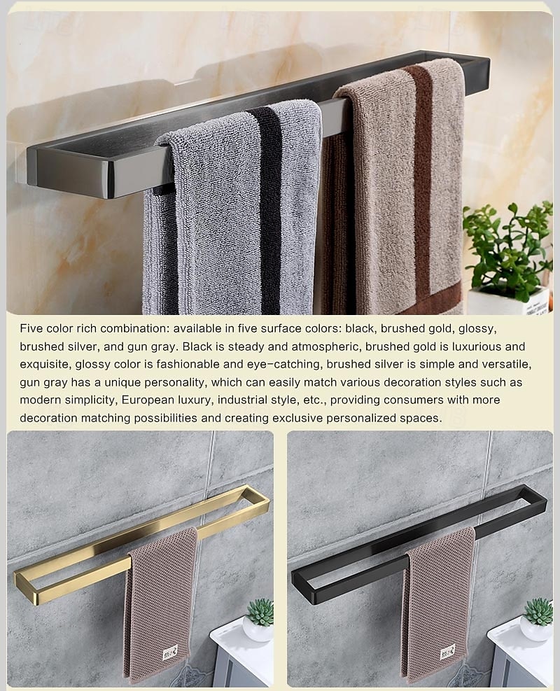 Towel Bar Towel Rack 304 Stainless Steel Wall Mounted Bathroom Hardware Towel Holder for Bath Towels, Rustproof Towel Rail for Kitchen, Shower, Hotel Use, Heavy Duty Polished Finish 2026 - $42.99 –P5