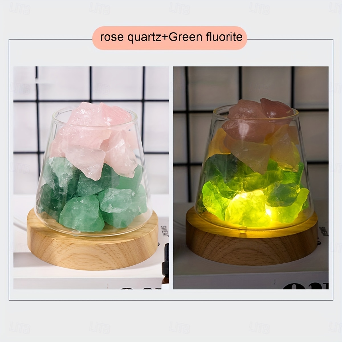 Natural Crystal Aroma Stone 1pc Diffuser - Demagnetising Bowl Lamp Ornament Home Bedroom Night Light Companion Gift - Essential Oil Not Included 2026 - $39.99 –P11