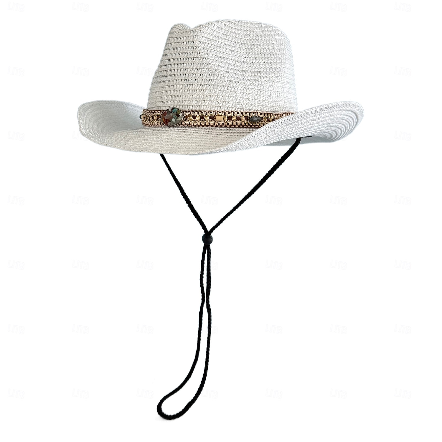 retró divatos cowboy kalapok retró divatos nagy ereszű, ívelt szélű, kemény szalma western cowboy kalapok utazáshoz mindenféle strandkalap férfiaknak és nőknek 2025 - $16.99 –P4