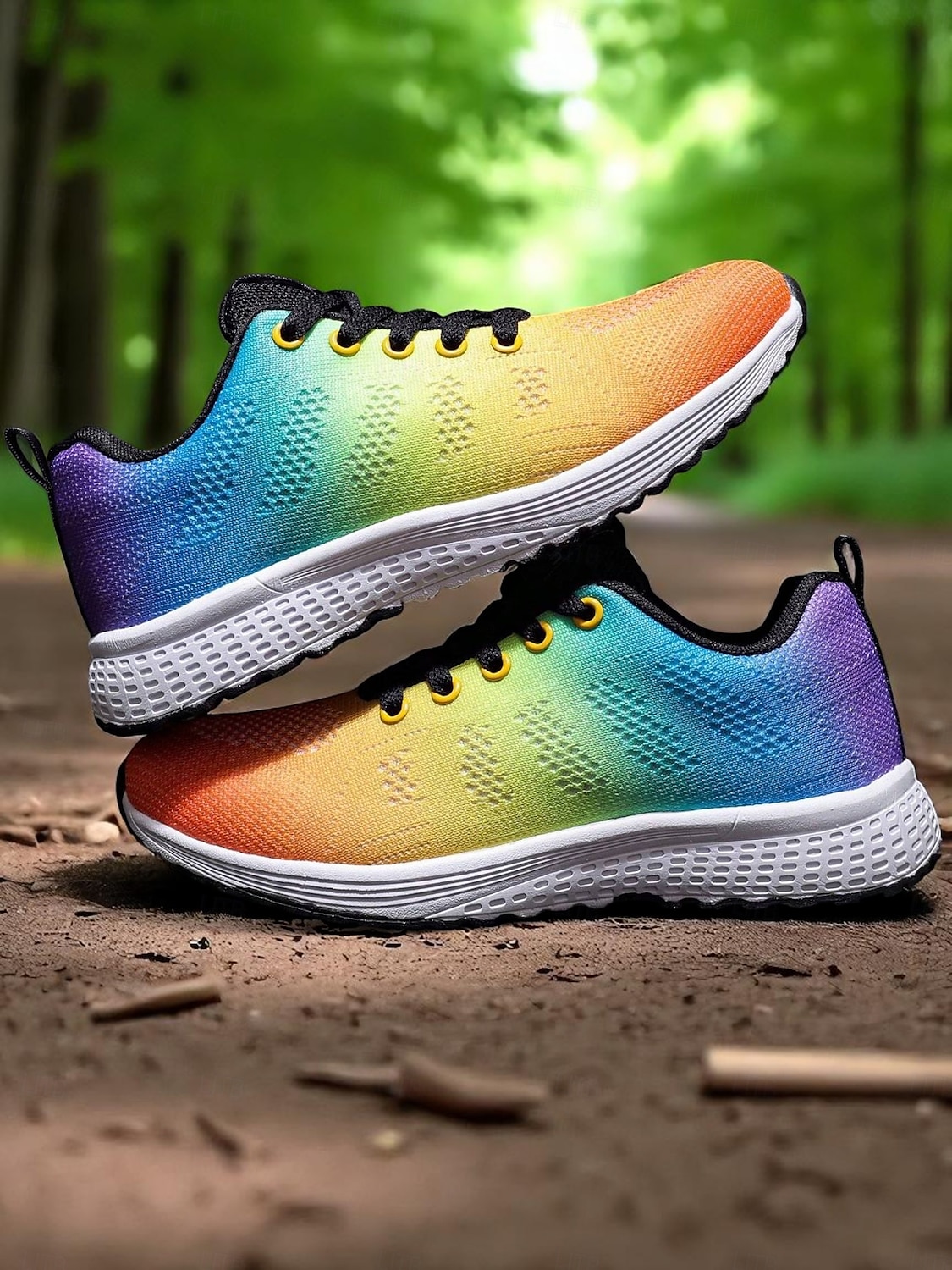 Women's Rainbow Gradient Running Shoes, Lightweight Breathable Sneakers for Sports, Jogging and Outdoor Activities 2025 - $24.99 –P1