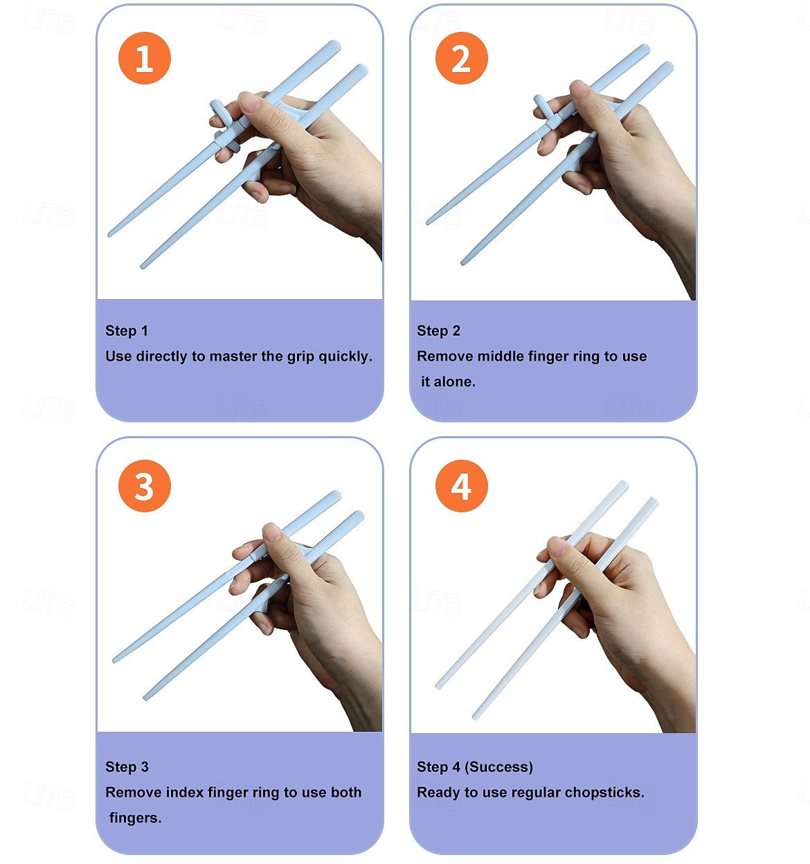 Ätpinnar för vuxna, ätpinnar för att lära sig smaka asiatisk mat, gjorda av magmuskler &silikonmaterial 2026 - $16.49 –P4