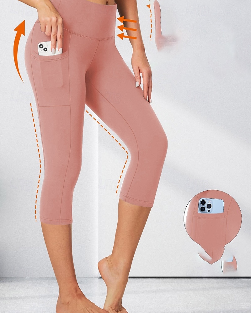 Per donna Pantaloni capri Pantaloni Eleganti Leggings Leggings comodi Streetwear Casual Lunghezza al polpaccio Naturale Semplice Tasca Elastico in vita Comodo All'aperto Confortevole All'aperto Sport del 2026 a $15.99 –P13