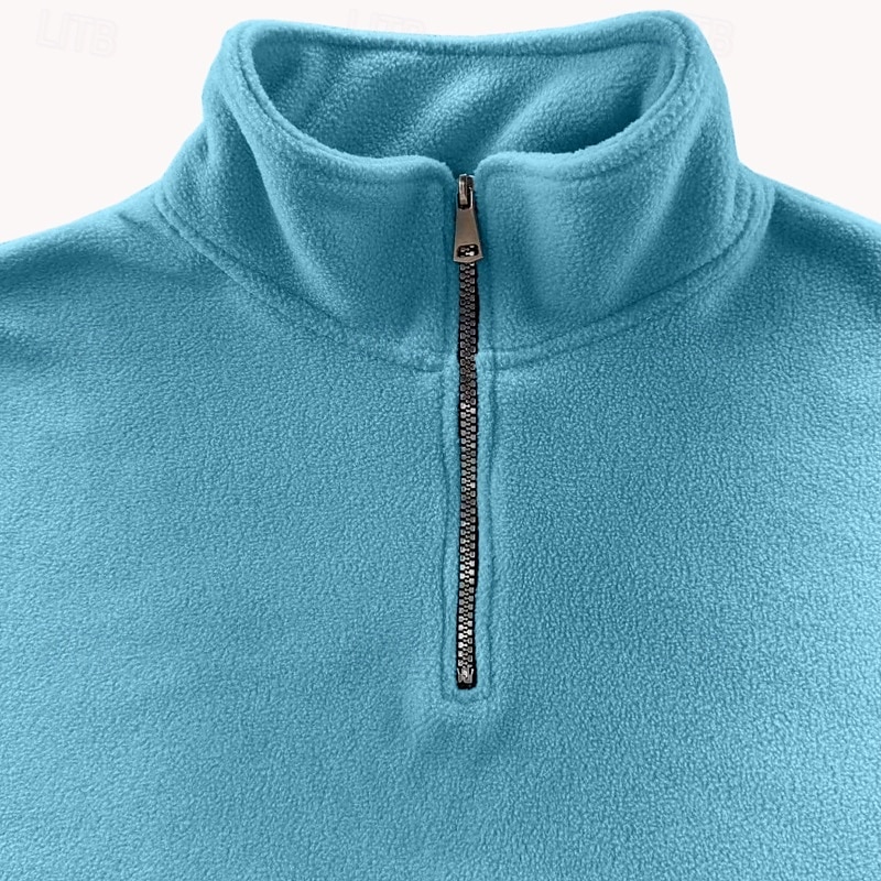 Per uomo Felpa con cappuccio e zip Maglia Felpa con zip Felpa con cappuccio in pile Nero Verde militare Blu Cachi Grigio Colletto Mao Semplice Con zip Sport & Outdoor Casuale Quotidiano Streetwear del 2025 a $31.99 –P7
