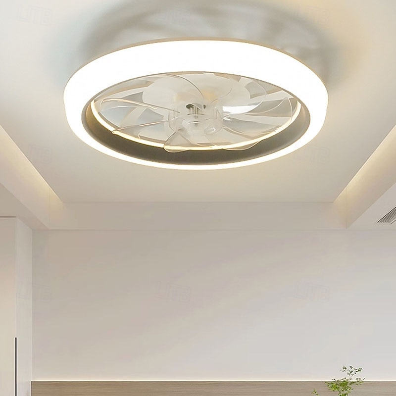 Led Ultra-Thin Ceiling Lamps Fan With Light Modern Living Room Lights Bedroom Lamp With Remote Control 2025 - SGD S$334.34 –P4