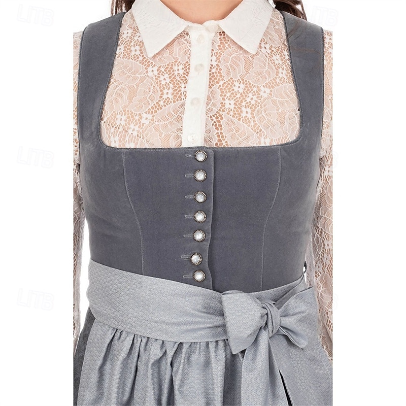 Carnaval Oktoberfest bier Jurken Dirndl Trachtenkleider hulp in de huishouding Bavarian Duits Weiden Dames Carnaval Bierfestival Doek in traditionele stijl Kleding Schort 2025 - $96.99 –P4