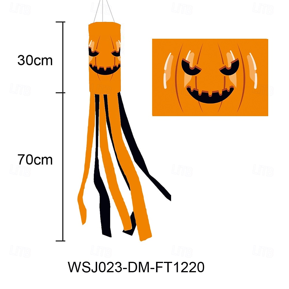 Halloween Windsock Flag 39 Inch Spooky Cartoon Flag Wind Socks Pumpkin Bat Ghost Monster Outdoor Hanging Decoration for Home Yard Patio Lawn Garden Tree Party Decoration 2025 - $8.99 –P3
