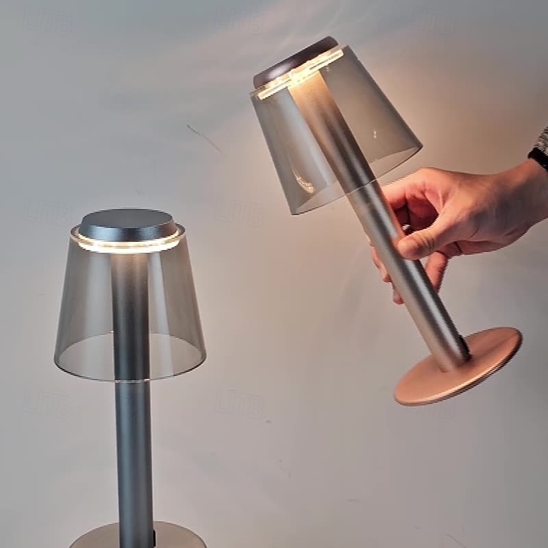 Lampe de table sans fil en métal avec capteur tactile, lampe de bureau à LED, lampe à intensité variable en continu à 3 couleurs, veilleuse pour chambre d'enfant, bureau et café de 2025 ? $448.09 –P7