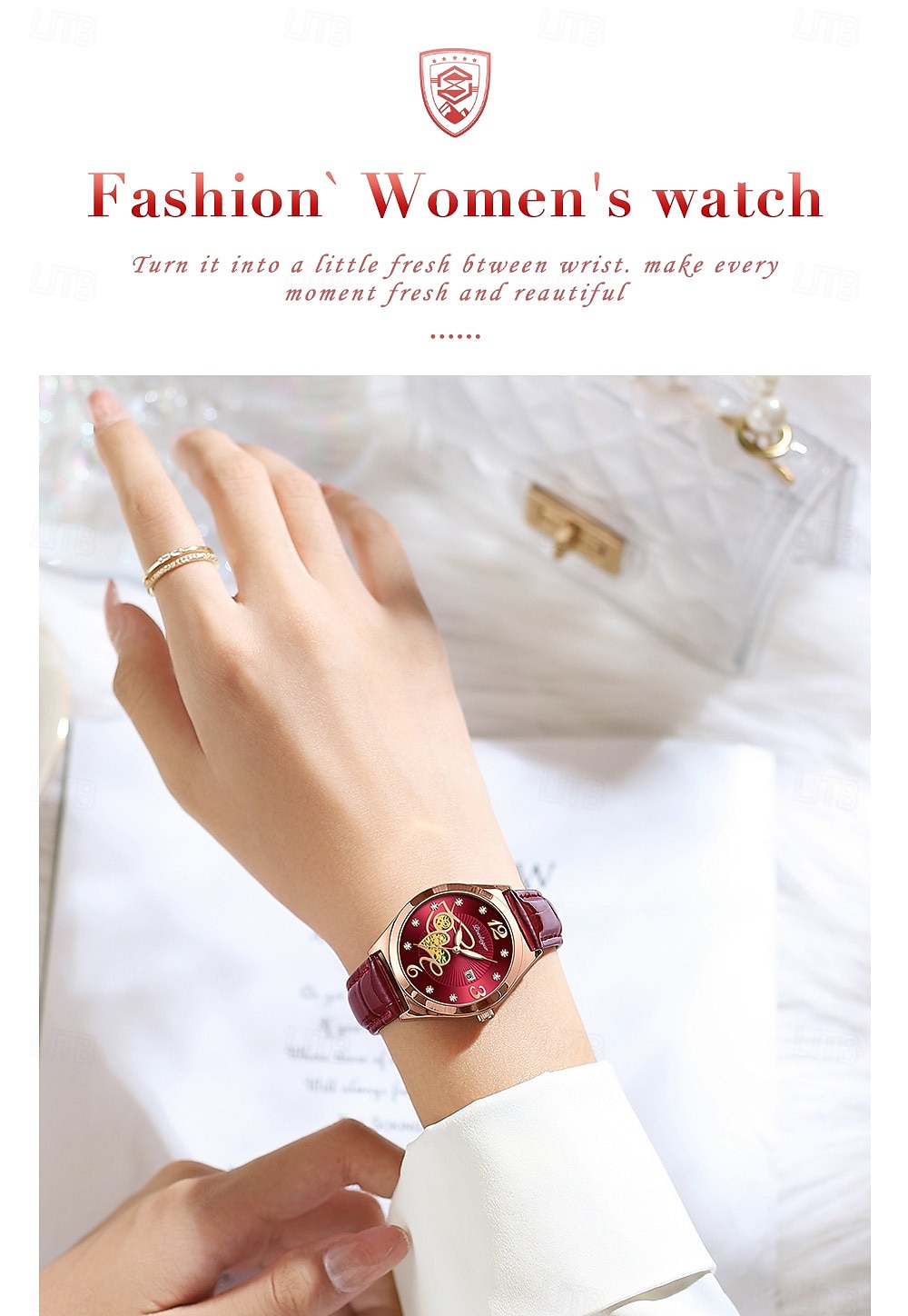 Mother's Day Gift for Women Watch Rose Gold Stainless Steel Mesh Japan Quartz Movement Simple Waterproof Luminous Ladies watch 2026 - $28.99 –P8