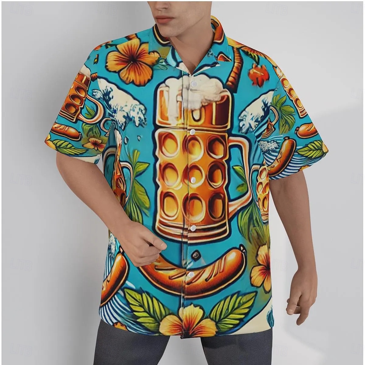 Camicie hawaiane Camicia Aloha bavarese Monaco Tedesco Alpino Grafico per Per uomo Adulti Stampa 3D  per Carnevale Birra Oktoberfest Spiaggia Vacanza Feste del 2026 a $23.99 –P1