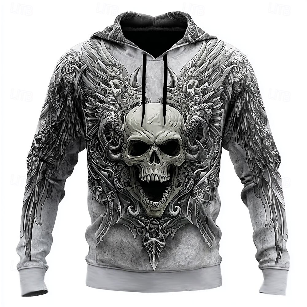 Per uomo Teschio 3D Felpe con cappuccio Felpa Felpa con cappuccio Felpa con cappuccio Girocollo Cool Stampa 3D Club Abbigliamento casual alla moda Nero Rosso Coulisse Autunno Inverno progettista del 2025 a $26.99 –P1