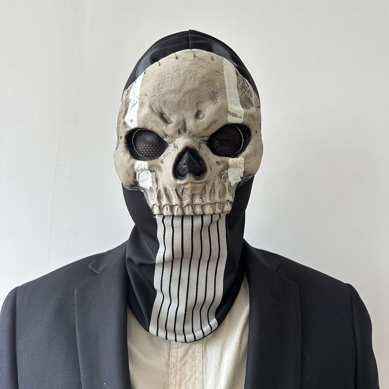 Halloweenská vojenská taktická maska lebky pro dospělé, realistické strašidelné kostýmy, latexová maska na obličej, vojenská taktická maska lebky na halloweenskou párty 2025 - $27.99 –P5
