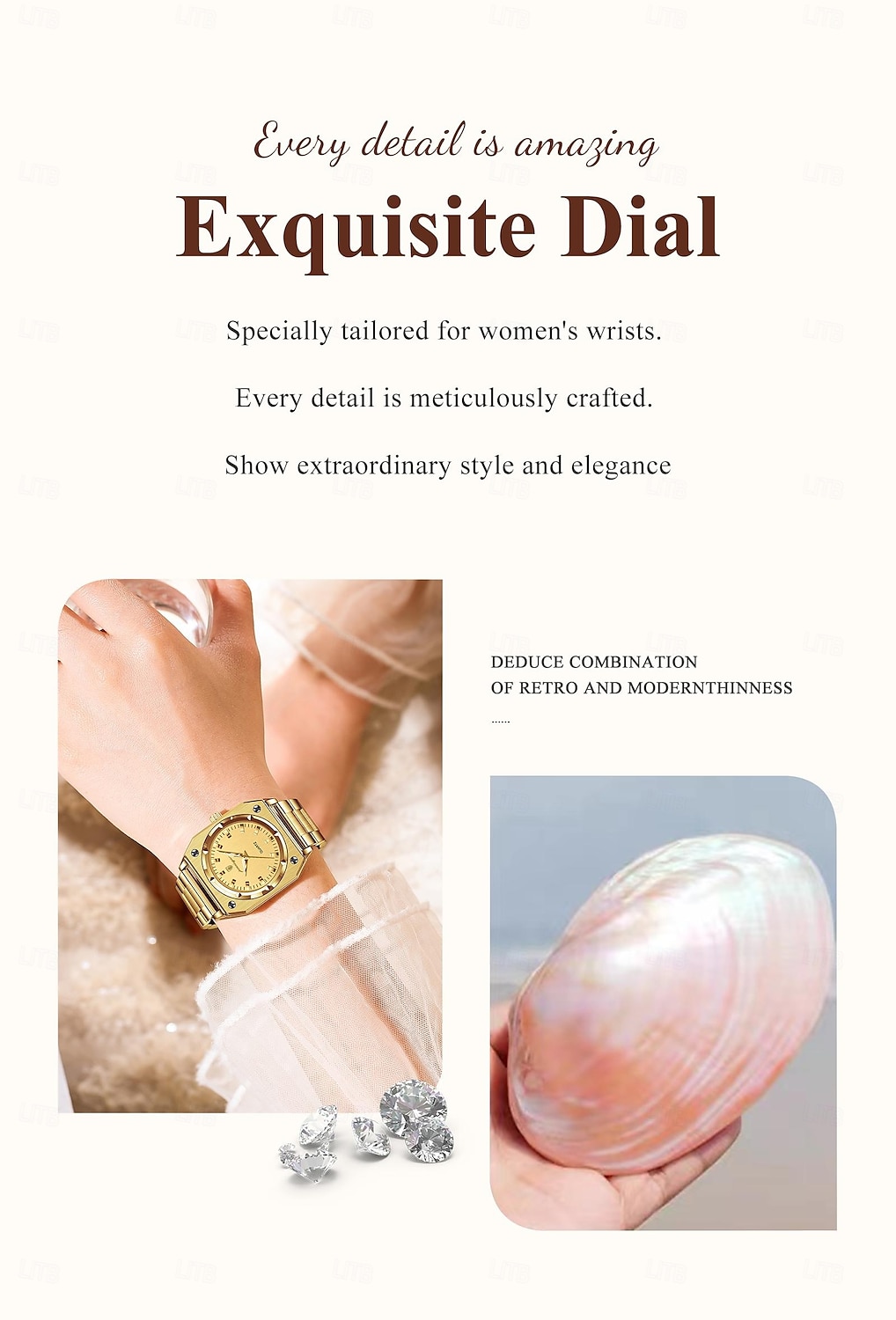 Luxury Elegant Square Ladies Watch Waterproof Luminous Watch for Woman Stainless Steel Quartz Women's Watches 2025 - €29.89 –P2