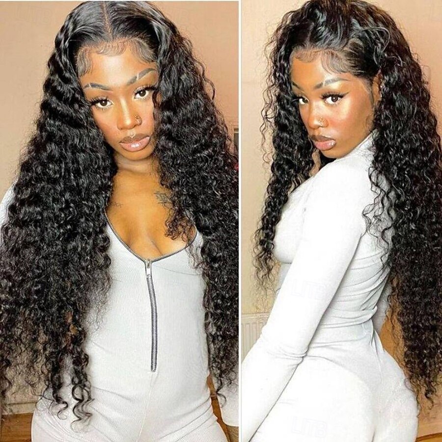 Natural Color 13*6 Front Lace Human Hair Wig Curly Wave Human Hair 150% Density 14-28 Inches 2025 - $240.29 –P2