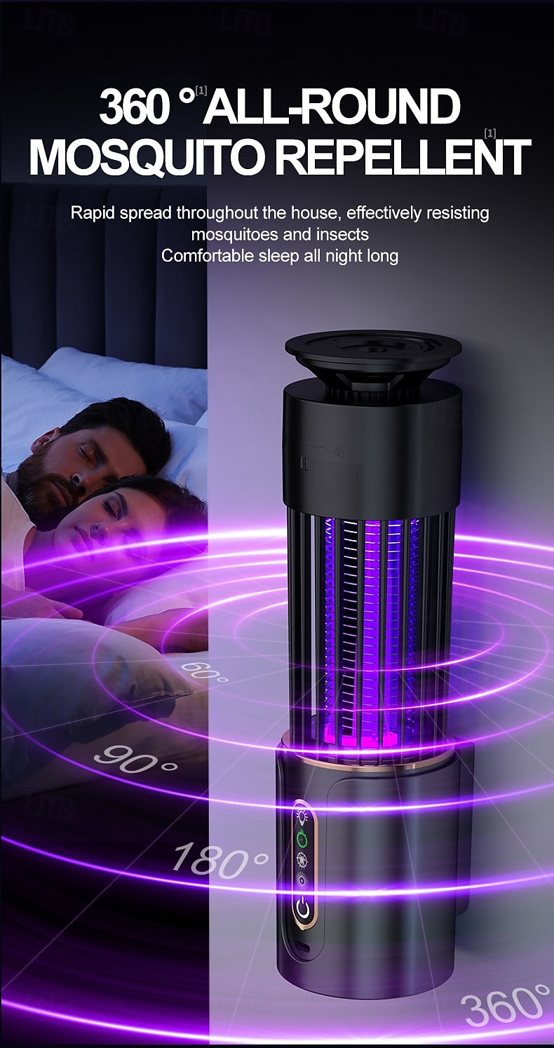 Mosquito Killer Lamp Insect Fly Trap Camping Lantern USB Timing Electric Mosquito Swatter Outdoor Insect Killer Repellent 2026 - $27.99 –P2