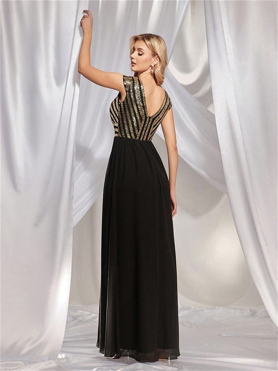 Vestidos Quinceanera A-Line Vestido Elegante Formal Comprimento de Chão Sem Mangas Decote V Chiffon Costas em V com Pregas de 2025 por $99.99 –P8