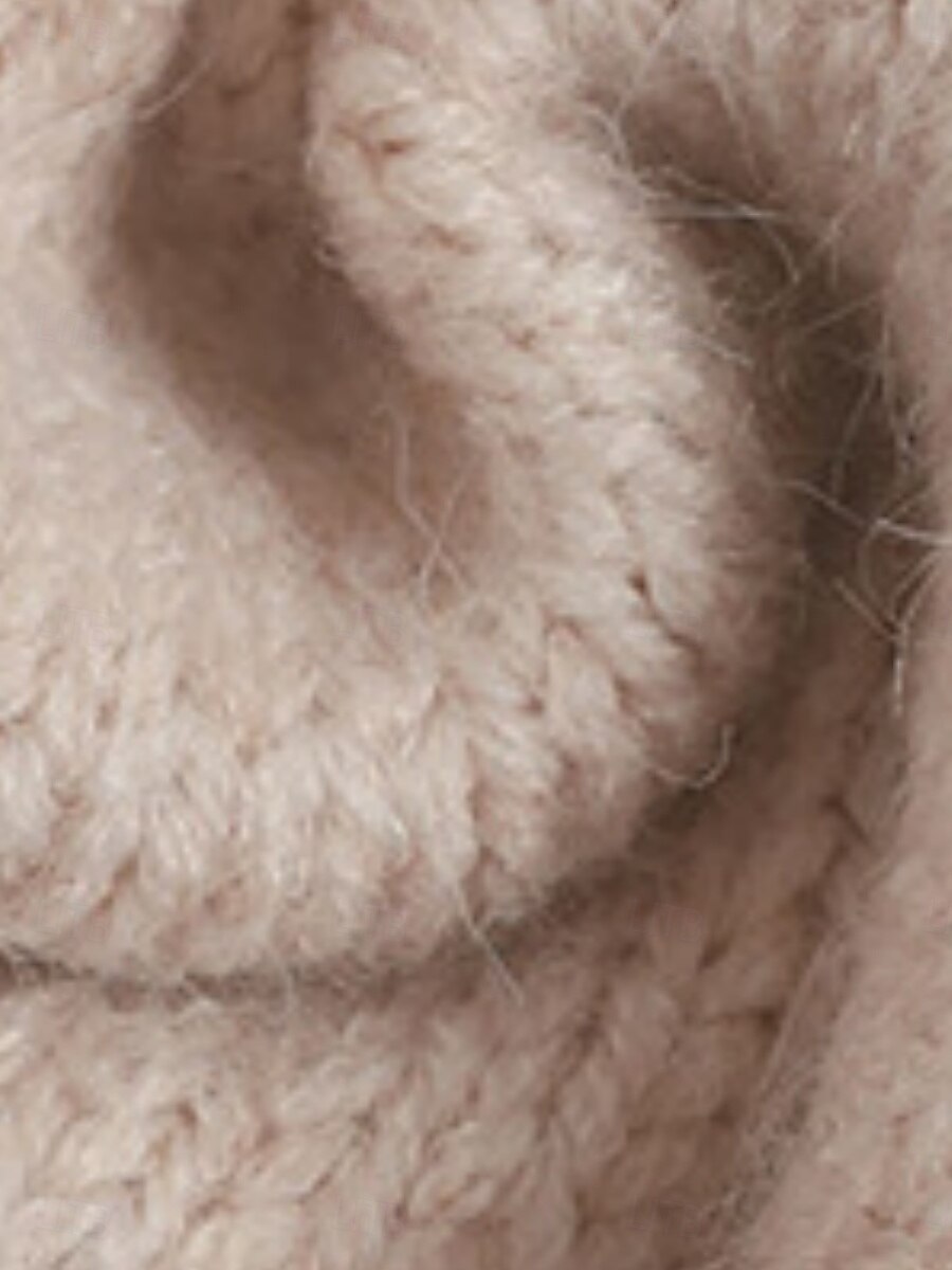 Damen Pullover Lässig Weich Einfarbig Gerippt Rundhalsausschnitt Patchwork Gestrickt Langarm Normale Oberteile Stricken Outdoor Täglich Wochenende Grün Khaki Herbst Winter 2025 - $39.99 –P14