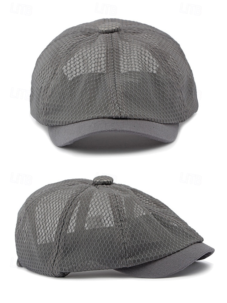 Atmungsaktive Newsboy-Mütze aus Mesh für Herren – leichte Sommer-Schiebermütze im klassischen Ivy-Stil für Outdoor-Aktivitäten und Freizeit 2025 - $11.99 –P5