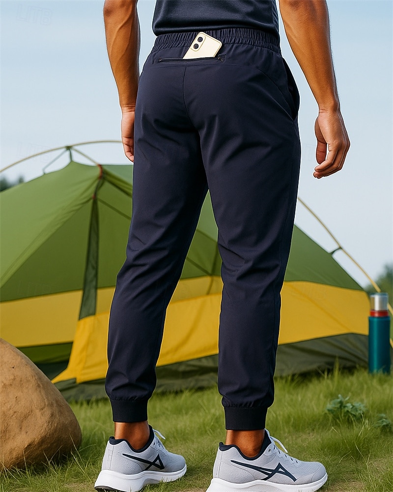 Муж. Брюки для бега Эластичный пояс Брюки Для занятий спортом Повседневные Осень Быстровысыхающий Легкость Дышащий Теннис Бег Стандартный Спортивная одежда Спортивная одежда Однотонный 2026 - $25.99 –P1