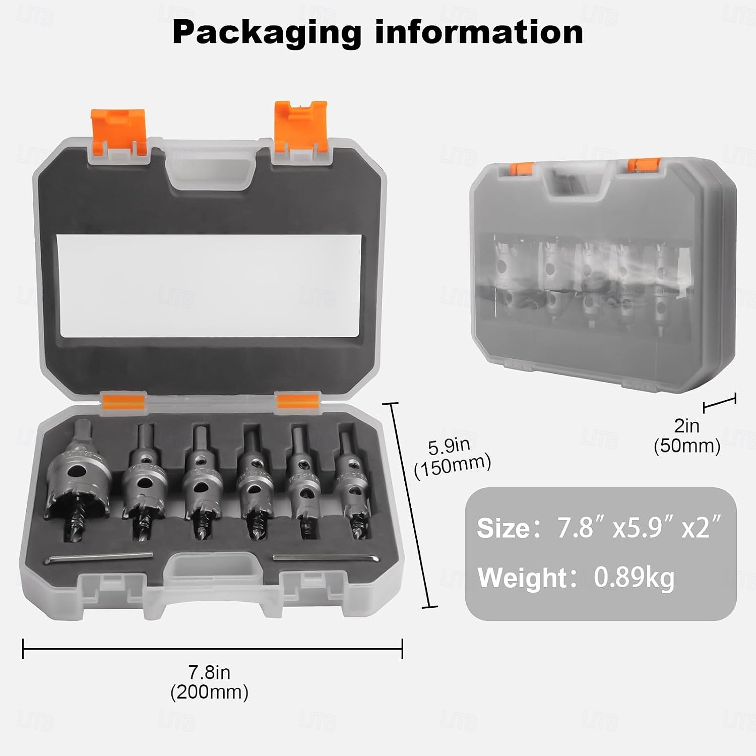 Kit di 5 seghe a tazza TCT con punta in carburo di tungsteno e punta pilota in titanio per metallo, acciaio inossidabile, ferro, legno, plastica del 2025 a $25.99 –P5