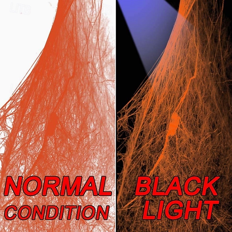 Halloween Spider Webs 1200 Sqft with 30 Fake Spiders Colorful Halloween Party Indoor and Outdoor Decorations Colored Stretch Cobwebs for Halloween Party Decorations Bar House 2026 - $11.49 –P4