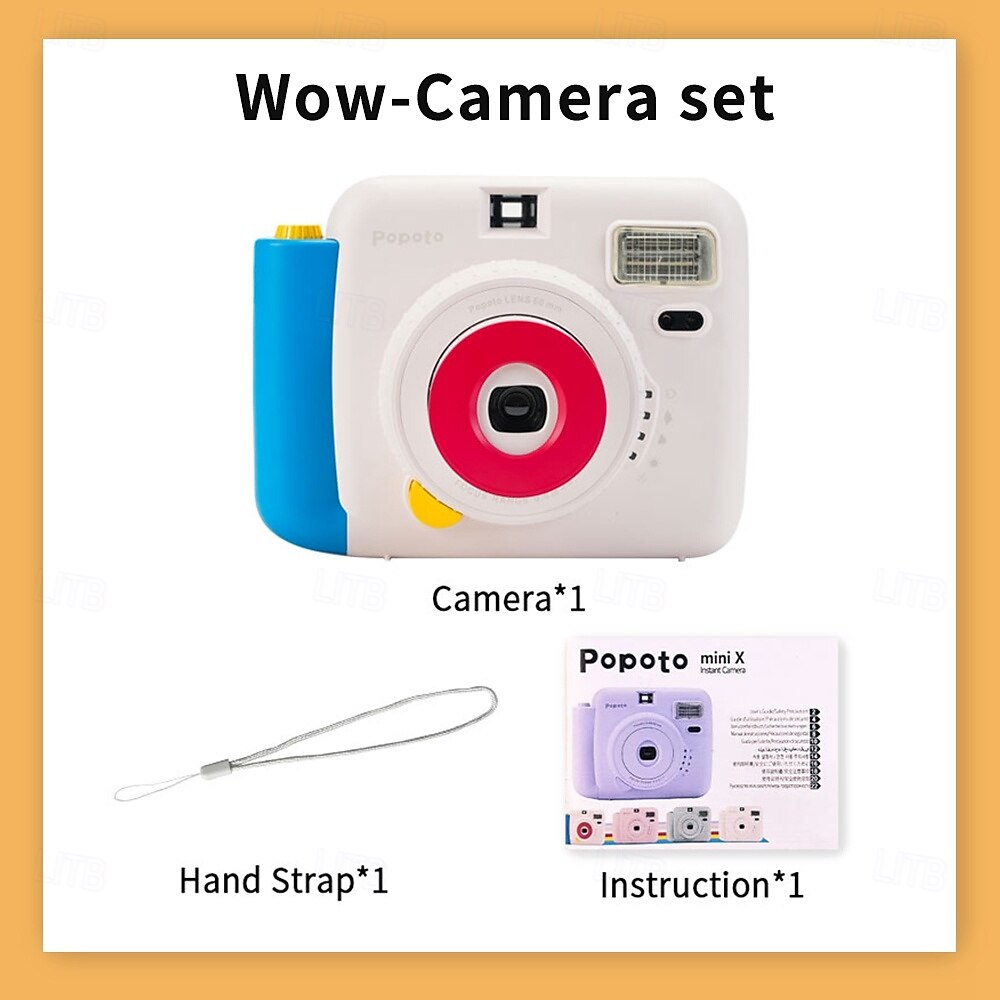 Lnstant Print Camera Kit with Mini Film Roll Built-in Flashlight Includes Felt Handbag and Album Perfect Gift for Women on Valentine's Day 2025 - $182.99 –P4
