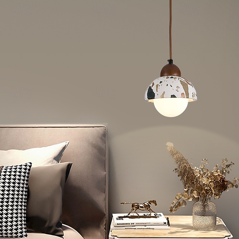 Lampadario a sospensione in pietra gialla con foro giapponese wabi-sabi, minimalista, da bancone da bar per cucina, plafoniere del 2025 a $175.99 –P1
