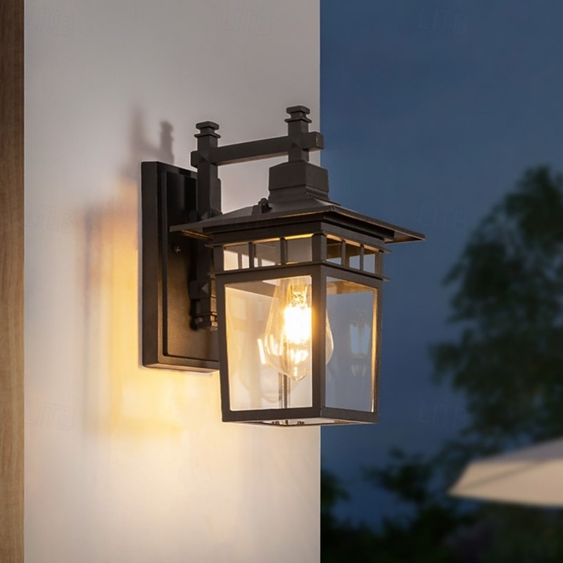 kültéri világítótestek falra szerelhető alumínium vízálló külső fali lámpa, rozsdaálló külső fekete fali lámpa tornáclámpák ház garázsához, ajtóhoz 2026 - $142.99 –P1