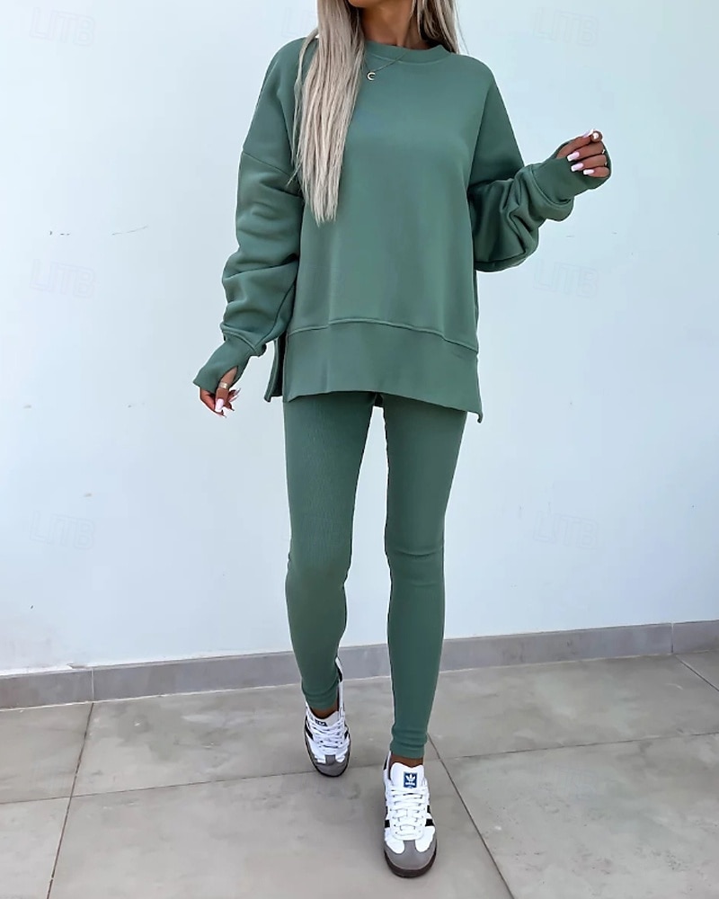 Damskie Dres Getry Bluza z kapturem Koronka Kieszeń na zamek Solidne kolory Zestawy odzież Jesień Magenta Czarny Siłownia Athleisure Bieganie Keep Warm Odporność na wiatr Długi rękaw Sport Odzie 2026 - $31.99 –P14