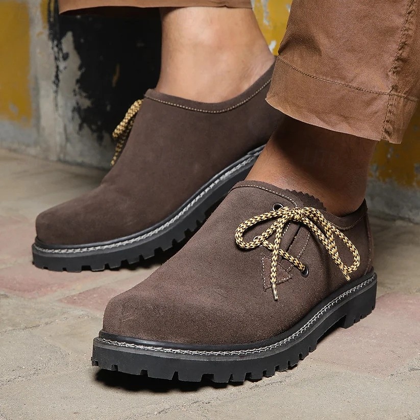 Carnaval Oktoberfest bier Haferlschuh Geïnspireerd Schoenen Bavarian Alpine Erfenis Weiden Voor heren Feest Bierfestival Doek in traditionele stijl 2026 - $63.99 –P3