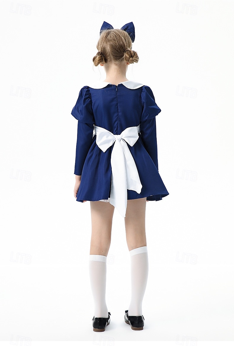 Alice au pays des merveilles Conte de Fées Alice Robe Costume Personnages de contes de fées Douce Lolita Cosplay de Film for Fille Enfant Halloween Carnaval Journée mondiale du livre Performance de 2025 ? $39.99 –P2