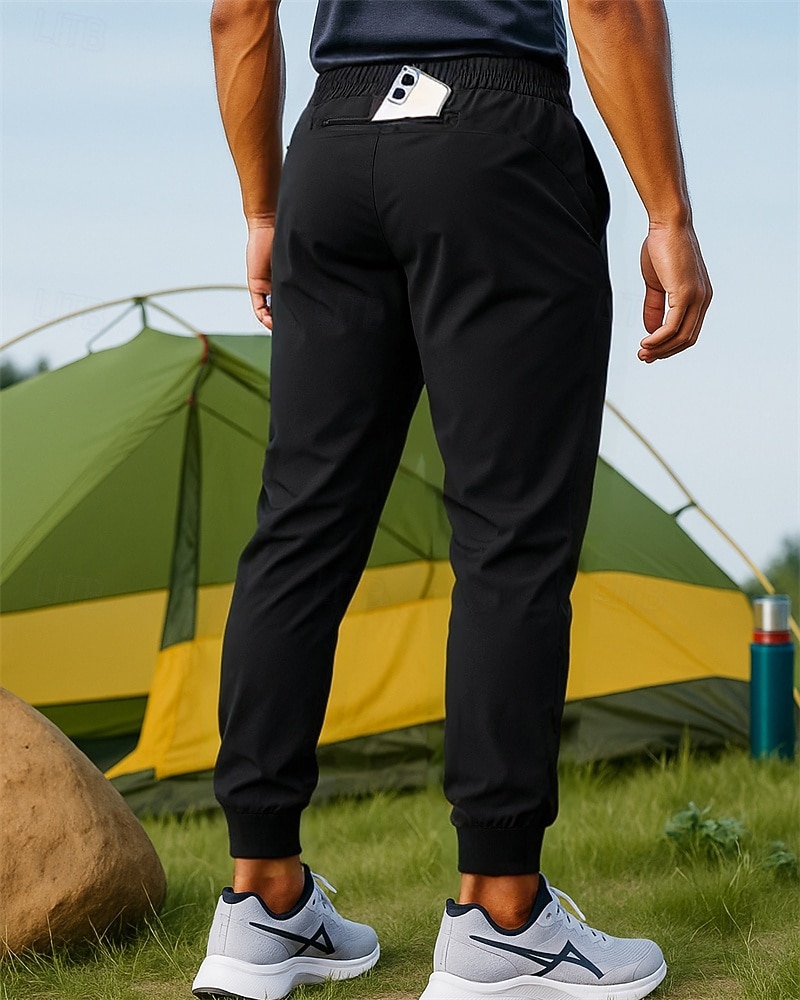 Муж. Брюки для бега Эластичный пояс Брюки Для занятий спортом Повседневные Осень Быстровысыхающий Легкость Дышащий Теннис Бег Стандартный Спортивная одежда Спортивная одежда Однотонный 2026 - $25.99 –P4