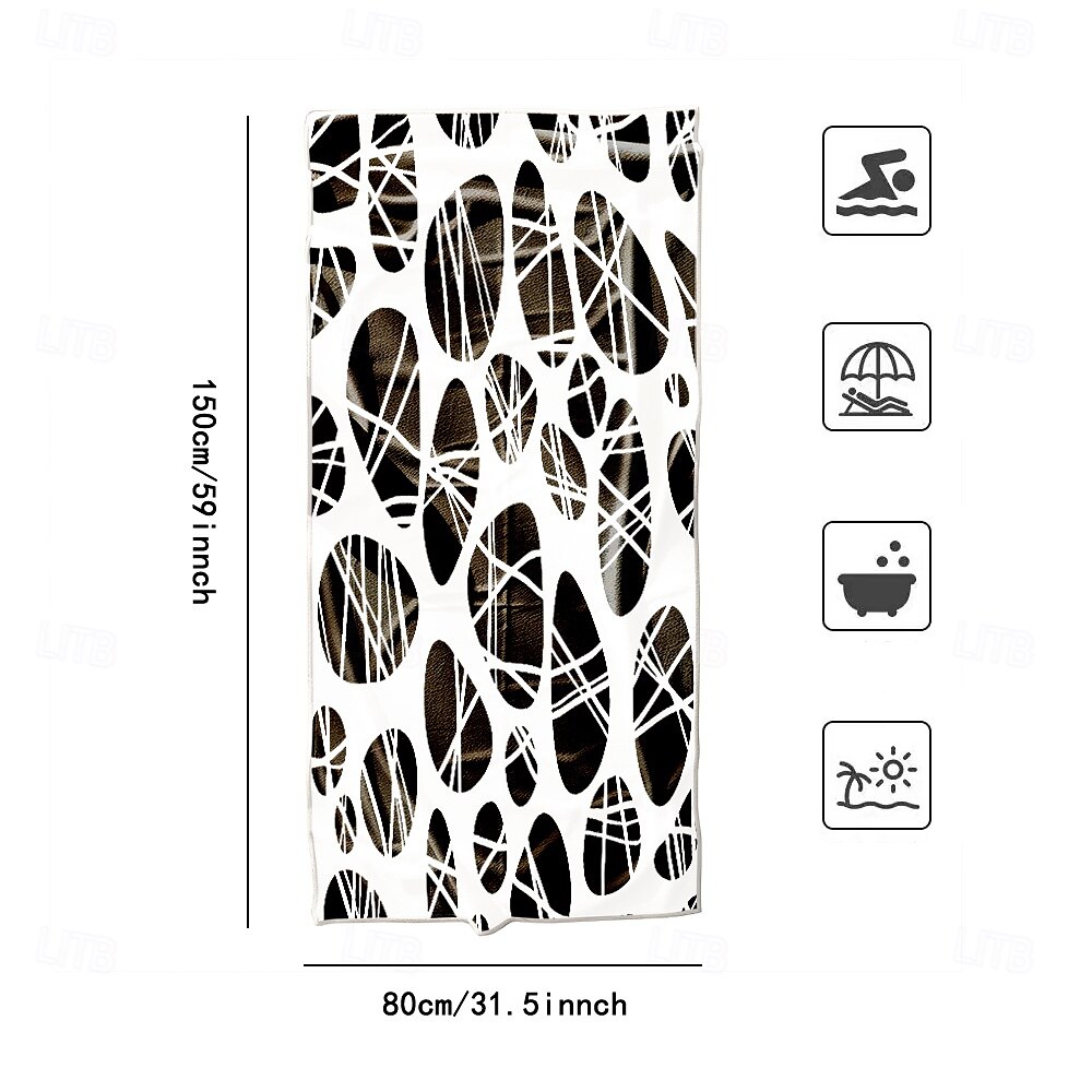 Soft and Absorbent Beach Towel - Lightweight, Quick-Dry, Sand-Free Design for Beach, Pool, and Travel 2025 - $22.99 –P2
