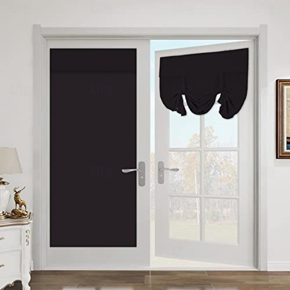 Cortina de Porta Francesa Sem Furos Cortina Blackout com Pregas de Lápis Cortinas Funcionais Filtradoras de Luz para Escritório e Casa 26X68polegadas(66X173CM) de 2025 por $16.99 –P2