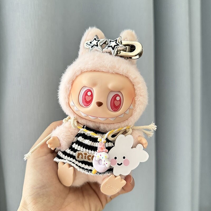 roupas para boneca de 17 cm (sem boneca) conjunto de roupas para boneca de 17 cm com acessórios conjunto de vestir estiloso para a boo-boo de 2025 por $15.49 –P7