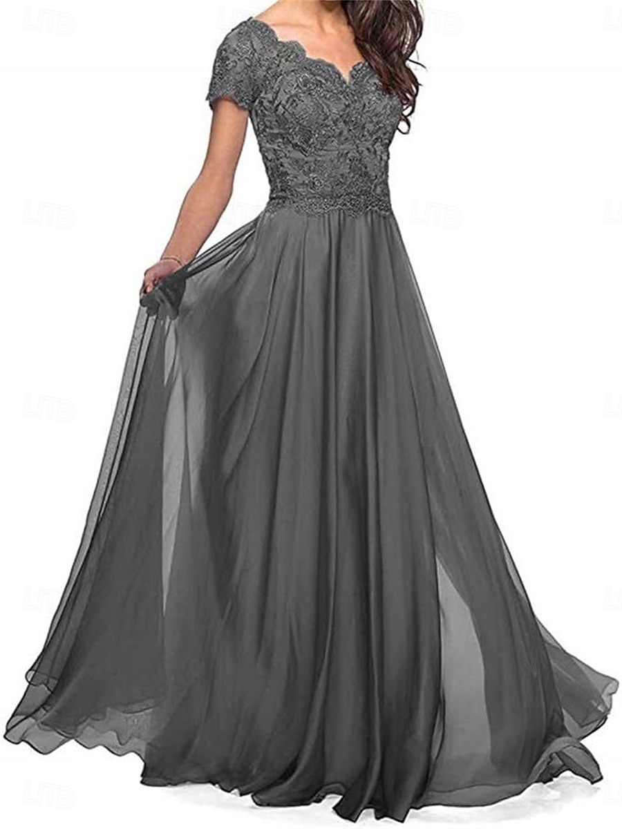 Linia -A Rochie Mama Miresei Elegant In Formă de Inimă Lungime Podea Poliester Manșon scurt cu Pliuri 2025 2025 - $109.99 –P5