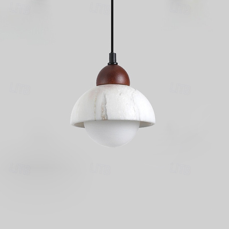 Nordisk moderne pendellampe i alabastermarmor, minimalistisk eleganse 2025 - $178.99 –P4