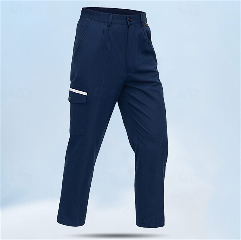 Herren Cargohosen Wanderhosen Regenhose zum Wandern Außen Normale Passform Wasserdicht Schnelltrocknend Leicht Reflexmaterial Hosen Tasche Dunkelblau Grau Camping / Wandern Golfspiel Laufen S M L XL 2025 - $22.99 –P1