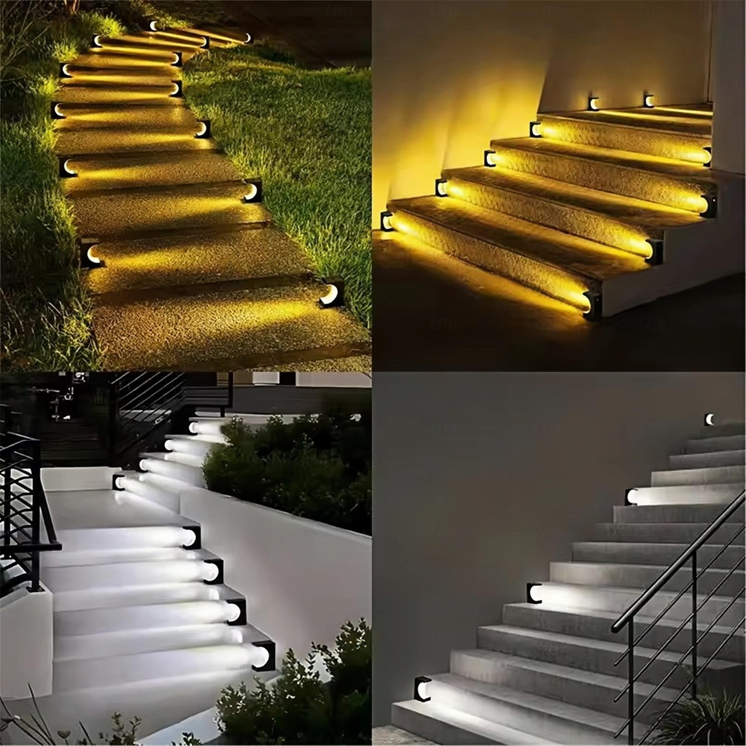 1/4PCS LED Step Lamp Solar Stair Light Outdoor IP65 Waterproof Solar Light for Garden Deck Path Balcony Decor Lighting 2026 - $21.99 –P5