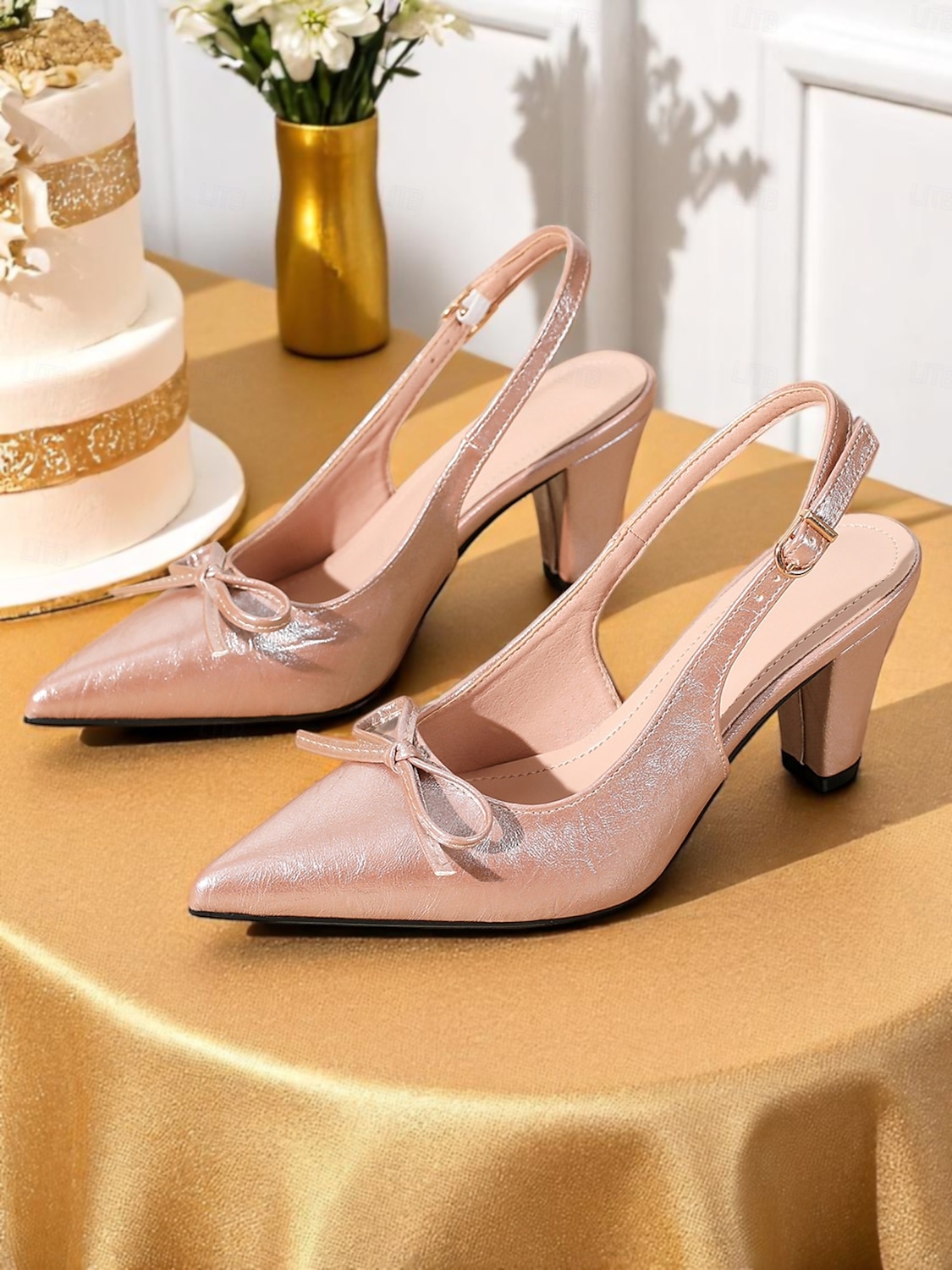 Escarpins à bride arrière verts vintage des années 1950 pour femmes avec détail nœud – escarpins à bout pointu et talon moyen pour le bureau, les mariages et les soirées élégantes de 2025 ? $34.99 –P6