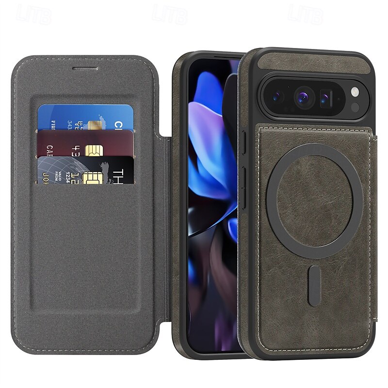 telefono Custodia Per Google Pixel 9 Pro Pixel 9 Pro XL Pixel 8 Pro Pixel 8 Pixel 9 Pixel 9a Custodia ad adsorbimento magnetico Custodia a Flip Supporta la Ricarica Wireless Slot per Carte Resistente del 2025 a $21.99 –P7